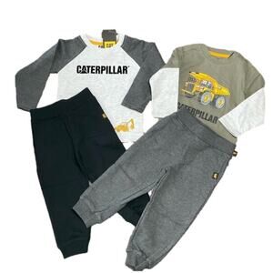 Caterpillar CAT Boys Joggers Shirts 4 pc Set Size 2T NWT